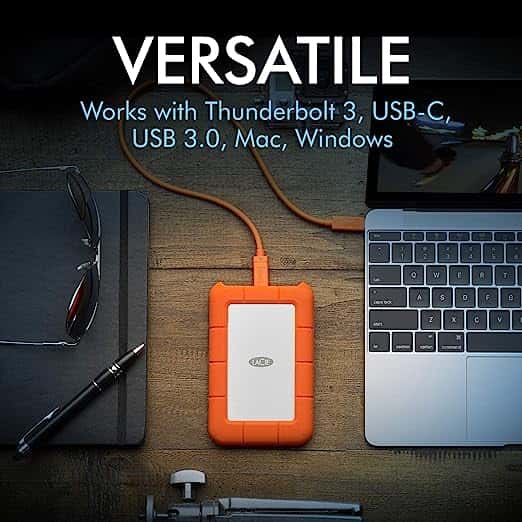 Lacie LaCie 5TB Rugged USB 3.1 Gen 1 Type-C External Hard Drive, Up to 130 MB/s Data Transfer Speed, Rugged Protection, Bus Powered. - thumbnail 3