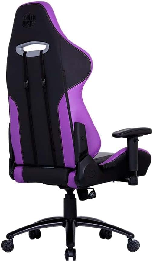 Cooler Master Caliber R3 Purple Gaming Chair, Ergonomic 180° Recline, Memory Foam Cushions, 2D Adjustable Armrests, Reinforced Steel Frame, Class 4 Gas Lift, Premium PU Leather, Adjustable Lumbar & Headrest, Heavy-Duty Durable Seat for PC & Office | CMI-GCR3-PR - thumbnail 3