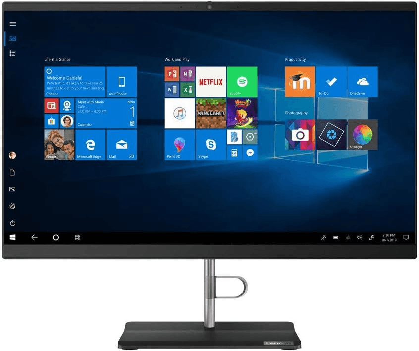 Lenovo Lenovo V30A All-in-One Desktop PC – Intel Core i3-10110U, 4GB RAM, 1TB HDD, 21.5" Display, Webcam, Windows 10 Pro, V30a-22IML - thumbnail 1
