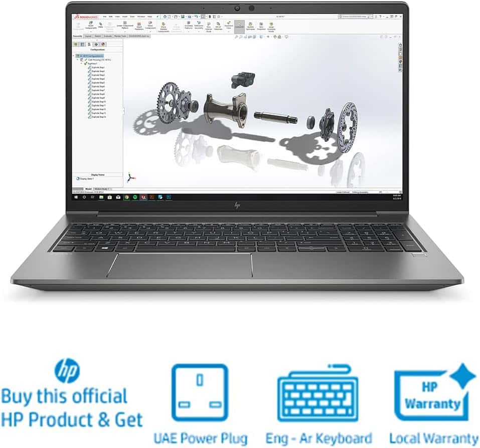 Hp HP ZBook Power G8 Mobile Workstation i7-11800H 16GB DDR4 512GB SSD 15.6??? FHD IPS NVIDIA T600 4GB Graphics Win10 Pro 64 3Yr ??? 313S4EA#ABV - thumbnail 2