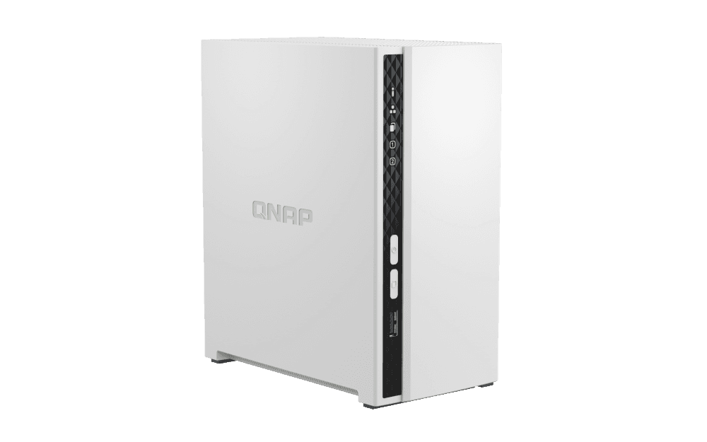 QNAP TS-233 2 Bay Desktop NAS,Gigabit Ethernet Port,2GB RAM On Board, 2x3.5Inch SATA 6Gb/s Drive Bay, ARM 4 Core Processor, Power, White | TS-233 thumbnail 5