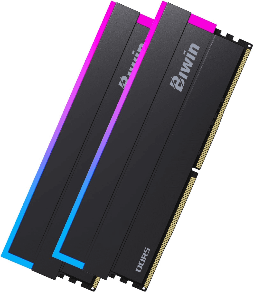  Biwin Black Opal DW100 DDR5 RGB RAM 32GB (16GBx2) 6000MHz CL30 Computer Memory Intel XMP 3.0 AMD EXPO Compatible-Black | B5DW100326030ER2G-CB001 thumbnail 8
