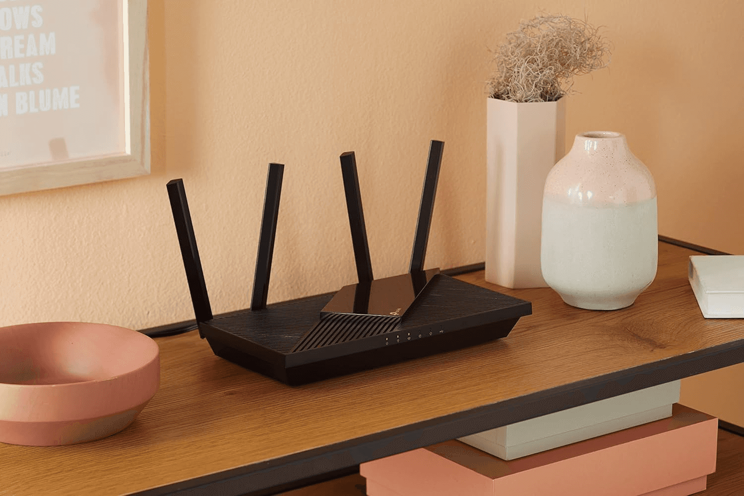 TP-Link Archer AX55 AX3000 Dual Band Gigabit Wi-Fi 6 Router, 2402Mbps 5 GHz, 574Mbps 2.4 GHz, 802.11ax, 160MHZ Bandwidth, Dual Band, OFDMA, MU-MIMO, Works with Alexa, Black | Archer AX55 - thumbnail 2