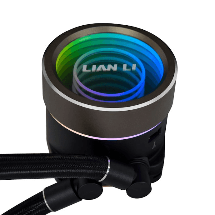 LIAN LI Lian Li GA2T24INB Galahad II Trinity 240 AIO CPU Liquid Cooler 240mm - ARGB Daisy-chainable Radiator UNI Fan SL-INF - Intel?? LGA 1700, 1200, 115X, AMD?? AM5/AM4 Sockets - with SL Infinity Fans Black - thumbnail 1