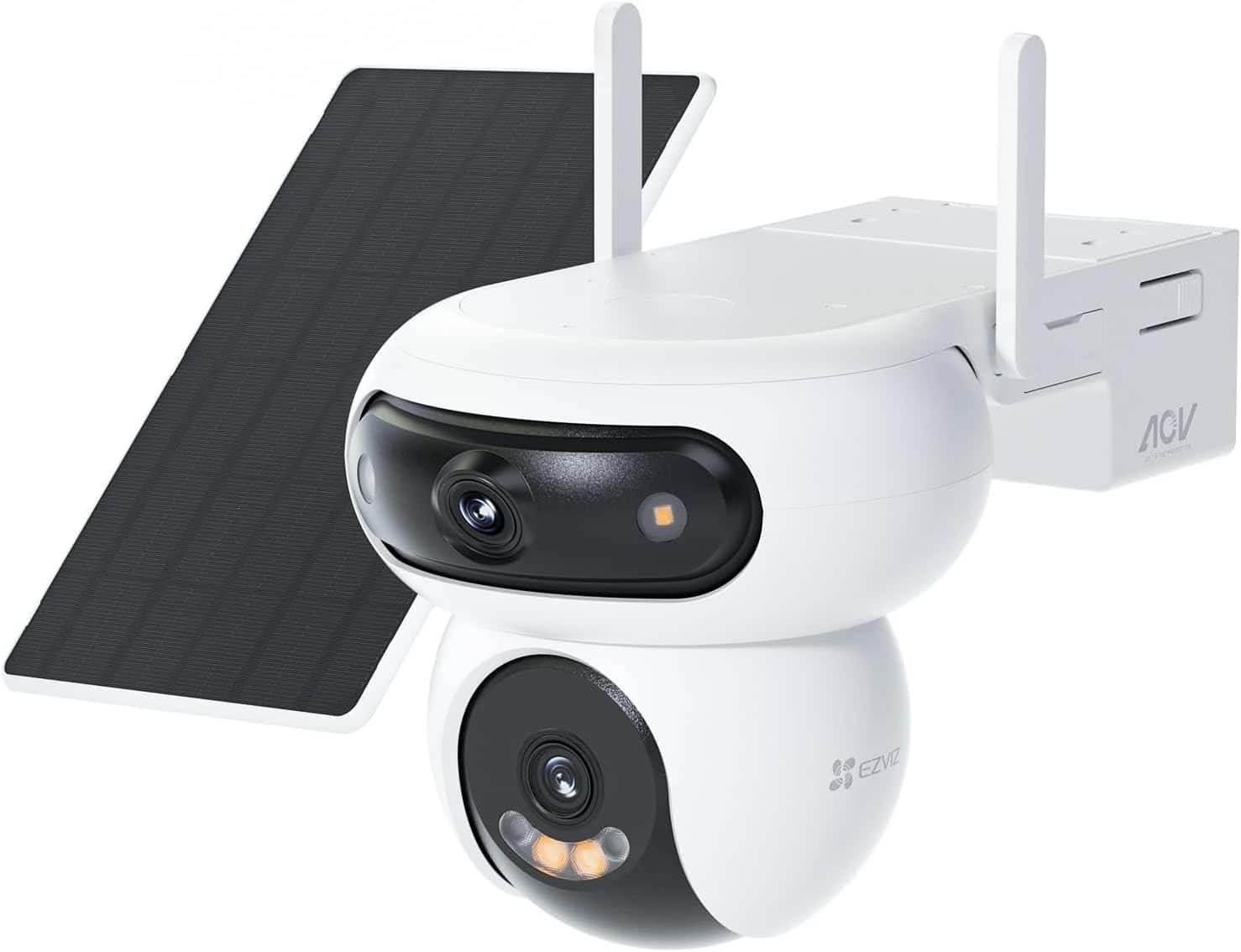 EZVIZ EZVIZ HB90x Dual 4G Kit Dual Lens Outdoor Security Camera, 8W Solar Panel 4MP+4MP 360 Wireless Wifi Surveillance Camera on 10400mAh Motorized Dual Lens Battery, Always-on Mode, Person/Vehicle Detection, Auto Tracking | CS-HB90X(4MP+4MP) - thumbnail 1