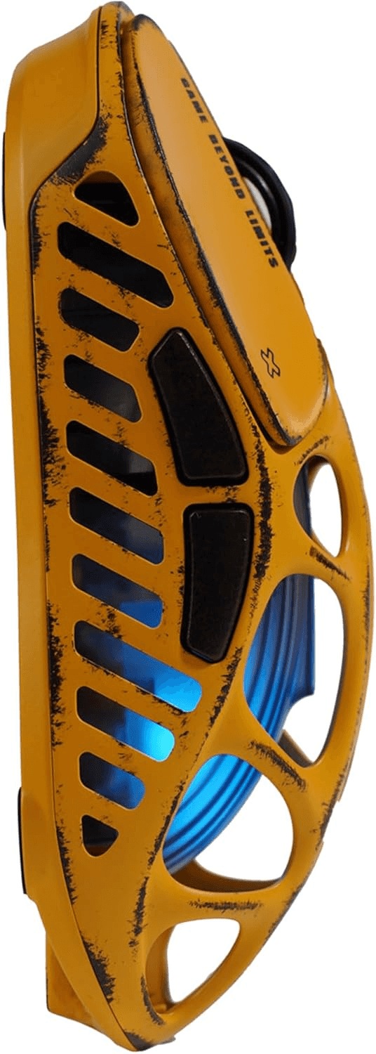 GravaStar Mercury X (1000Hz) Wireless Gaming Mouse Special Edition Battle Worn Yellow, 5 Programmable Buttons, Dynamic RGB Lighting, Tri-Mode Connectivity, Equipped with IC Chip BK CX52850 | GSX_YLW thumbnail 3