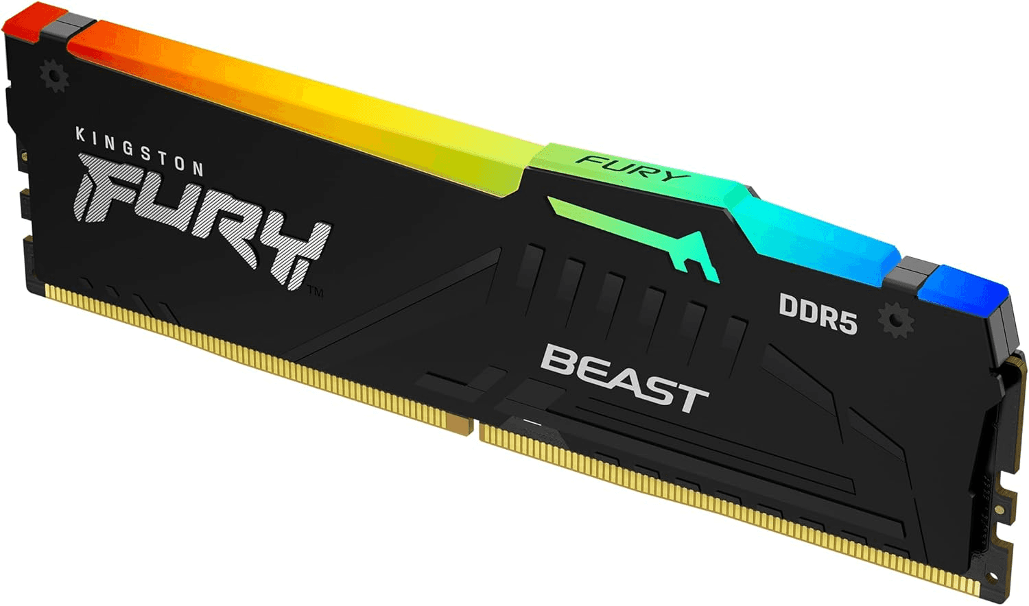 Kingston Kingston FURY Beast RGB 16GB DDR5-6000 Memory (RAM), CL36, Intel XMP 3.0 & AMD EXPO, Infrared Sync Technology | KF560C36BBE2A-16 - thumbnail 1