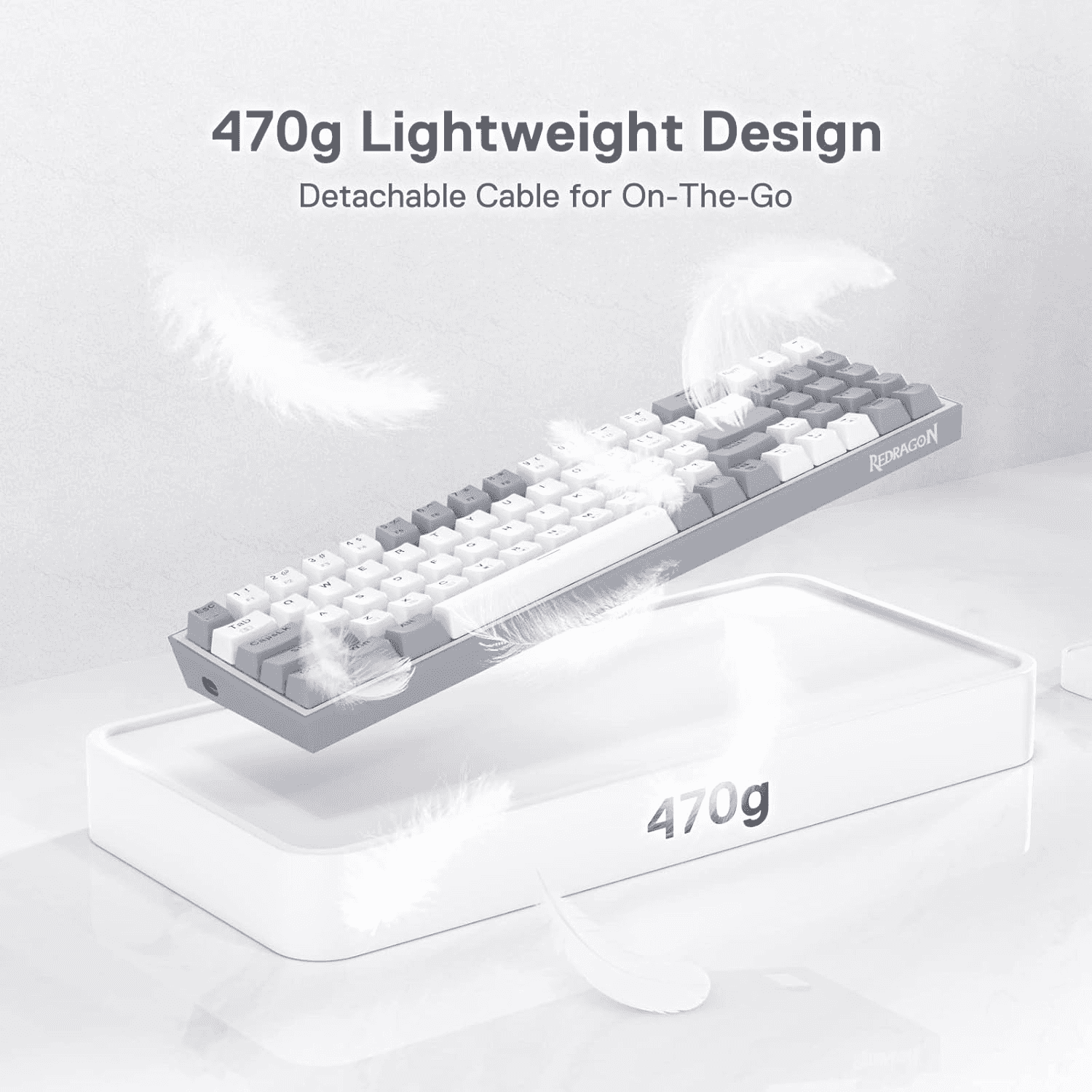Redragon Redragon K628 Pollux 75% Wired RGB Gaming Keyboard | K628WG-RGB - thumbnail 3