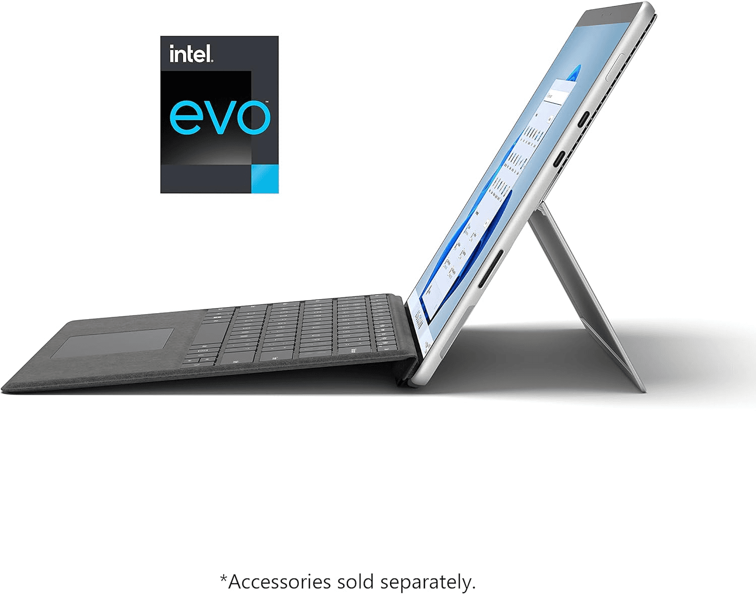 Microsoft Surface Pro 8: 2 in 1 Business Laptop, 11th Gen Intel Core i7 Processor, 16GB RAM 1TB, Platinum, Combine the power of a laptop with the flexibility of a tablet, and every angle in between | EED-00021 thumbnail 6