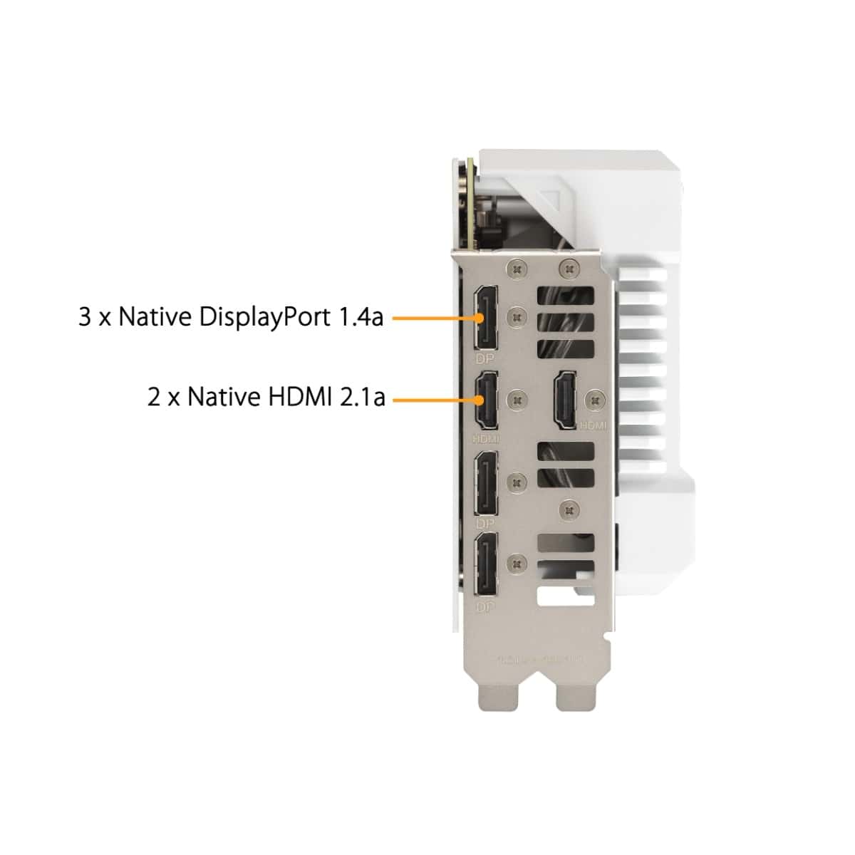 Asus ASUS TUF Gaming GeForce RTX 4070 Ti White 12GB GDDR6X OC Edition Gaming Graphics Card White (NVIDIA GeForce RTX4070Ti DLSS 3, PCIe 4.0, 2X HDMI 2.1, 3X DisplayPort 1.4a,  90YV0IJ2-M0NA00 - thumbnail 1
