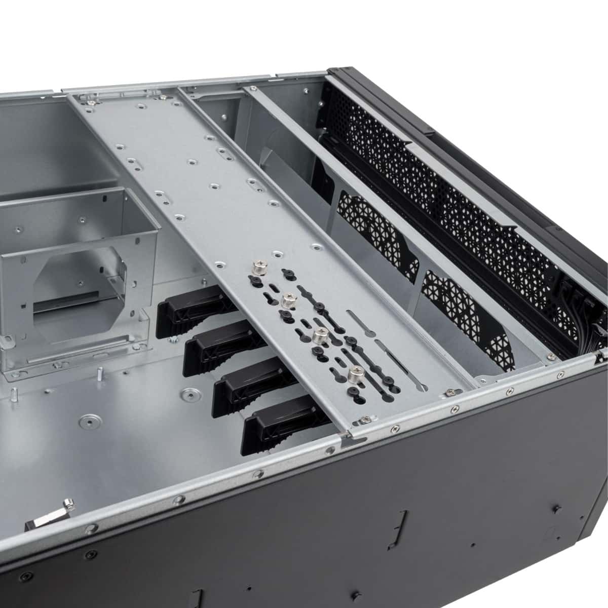 Silverstone SilverStone Technology RM52 5U Rackmount Server Chassis with Dual 360mm Liquid Cooling Capability | SST-RM52 RACK MOUNT COMPUTER CASE - thumbnail 5