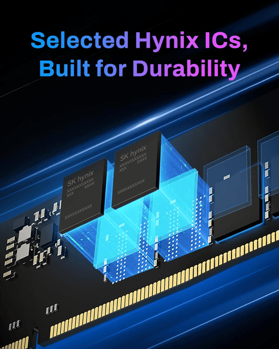  Biwin Black Opal DW100 DDR5 RGB RAM 32GB (16GBx2) 6000MHz CL30 Computer Memory Intel XMP 3.0 AMD EXPO Compatible-Black | B5DW100326030ER2G-CB001 thumbnail 7