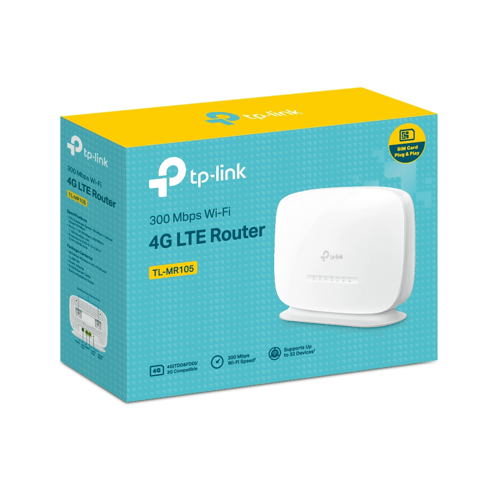 tp-link TP-Link TL-MR105 300 Mbps Wireless N 4G LTE Router - thumbnail 4