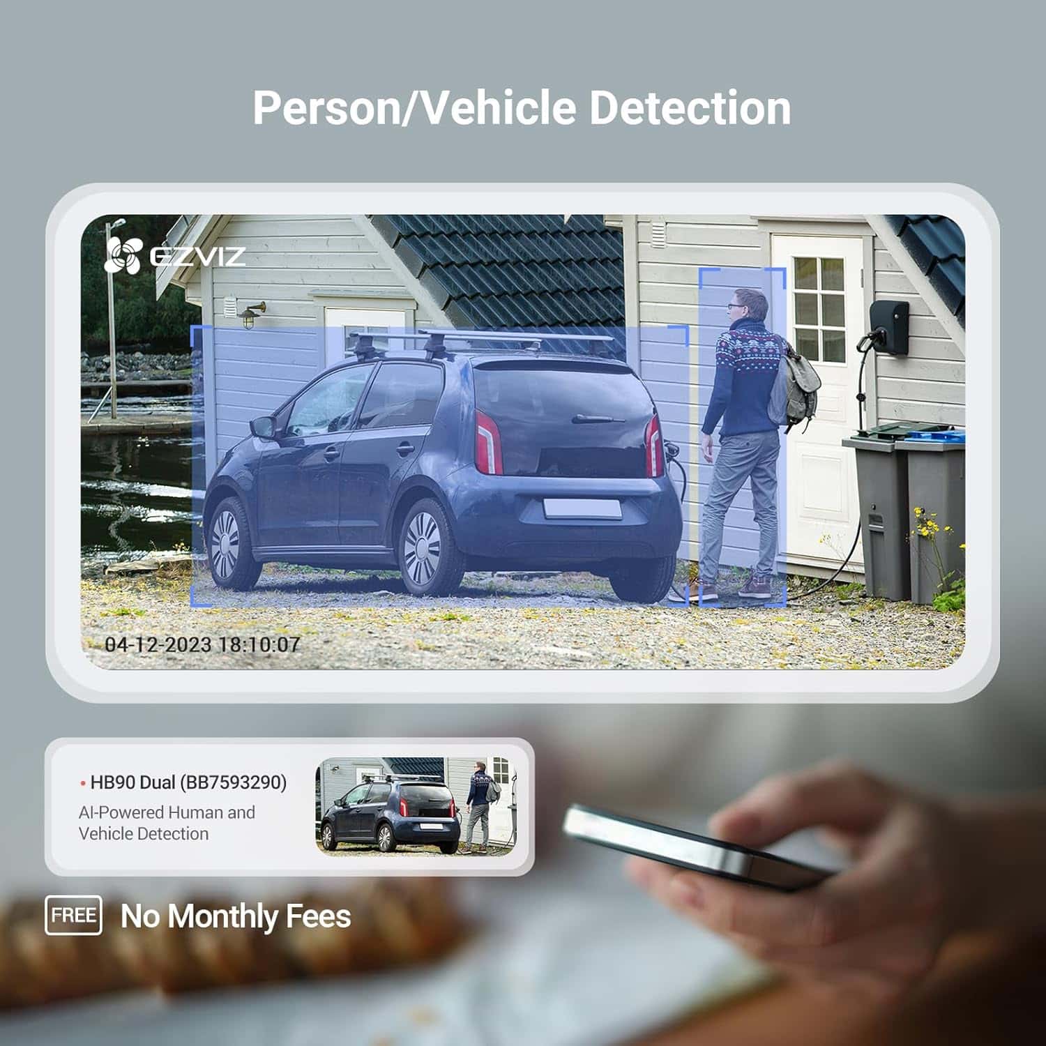 EZVIZ EZVIZ HB90x Dual 4G Kit Dual Lens Outdoor Security Camera, 8W Solar Panel 4MP+4MP 360 Wireless Wifi Surveillance Camera on 10400mAh Motorized Dual Lens Battery, Always-on Mode, Person/Vehicle Detection, Auto Tracking | CS-HB90X(4MP+4MP) - thumbnail 7