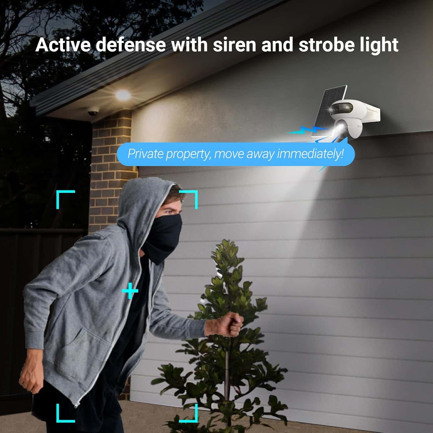 EZVIZ EZVIZ HB90x Dual 4G Kit Dual Lens Outdoor Security Camera, 8W Solar Panel 4MP+4MP 360 Wireless Wifi Surveillance Camera on 10400mAh Motorized Dual Lens Battery, Always-on Mode, Person/Vehicle Detection, Auto Tracking | CS-HB90X(4MP+4MP) - thumbnail 3