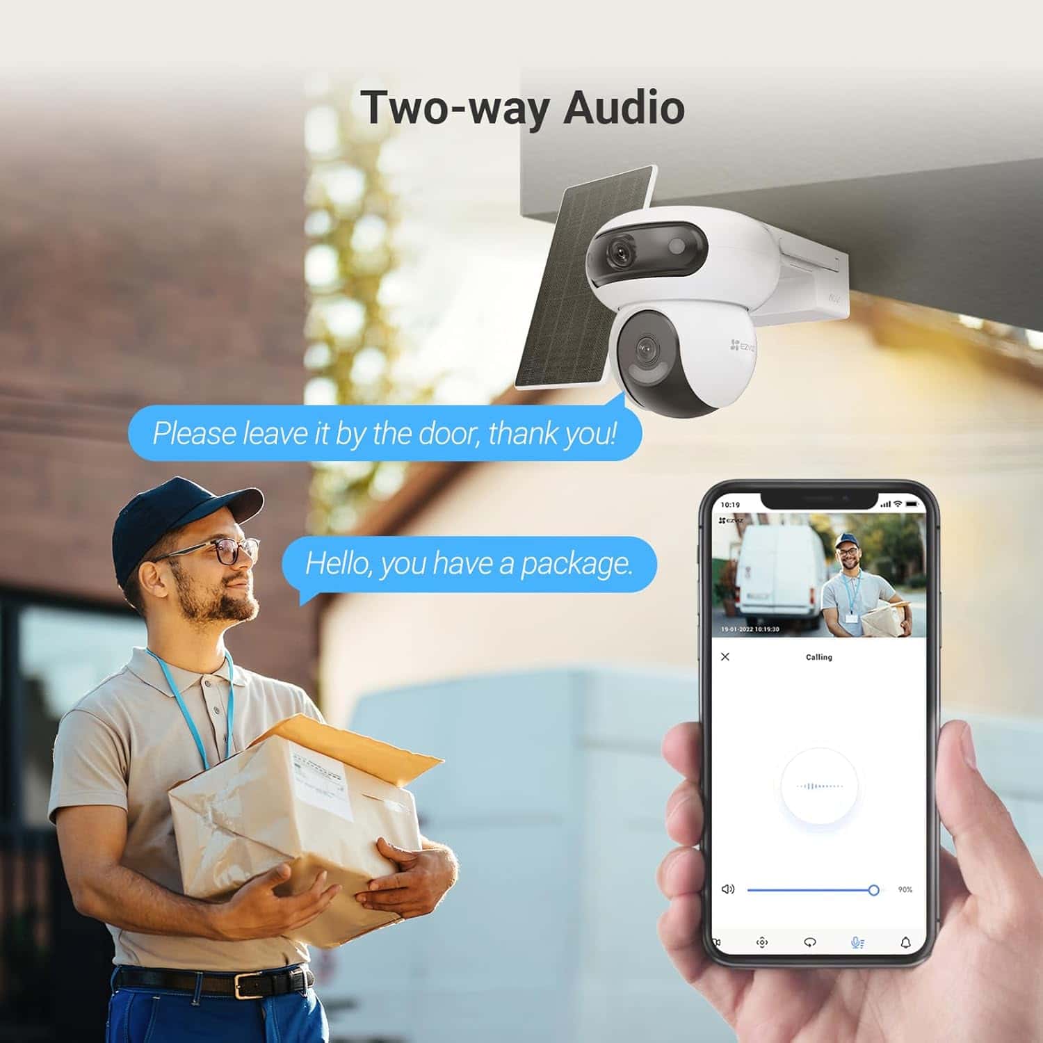 EZVIZ EZVIZ HB90x Dual 4G Kit Dual Lens Outdoor Security Camera, 8W Solar Panel 4MP+4MP 360 Wireless Wifi Surveillance Camera on 10400mAh Motorized Dual Lens Battery, Always-on Mode, Person/Vehicle Detection, Auto Tracking | CS-HB90X(4MP+4MP) - thumbnail 5