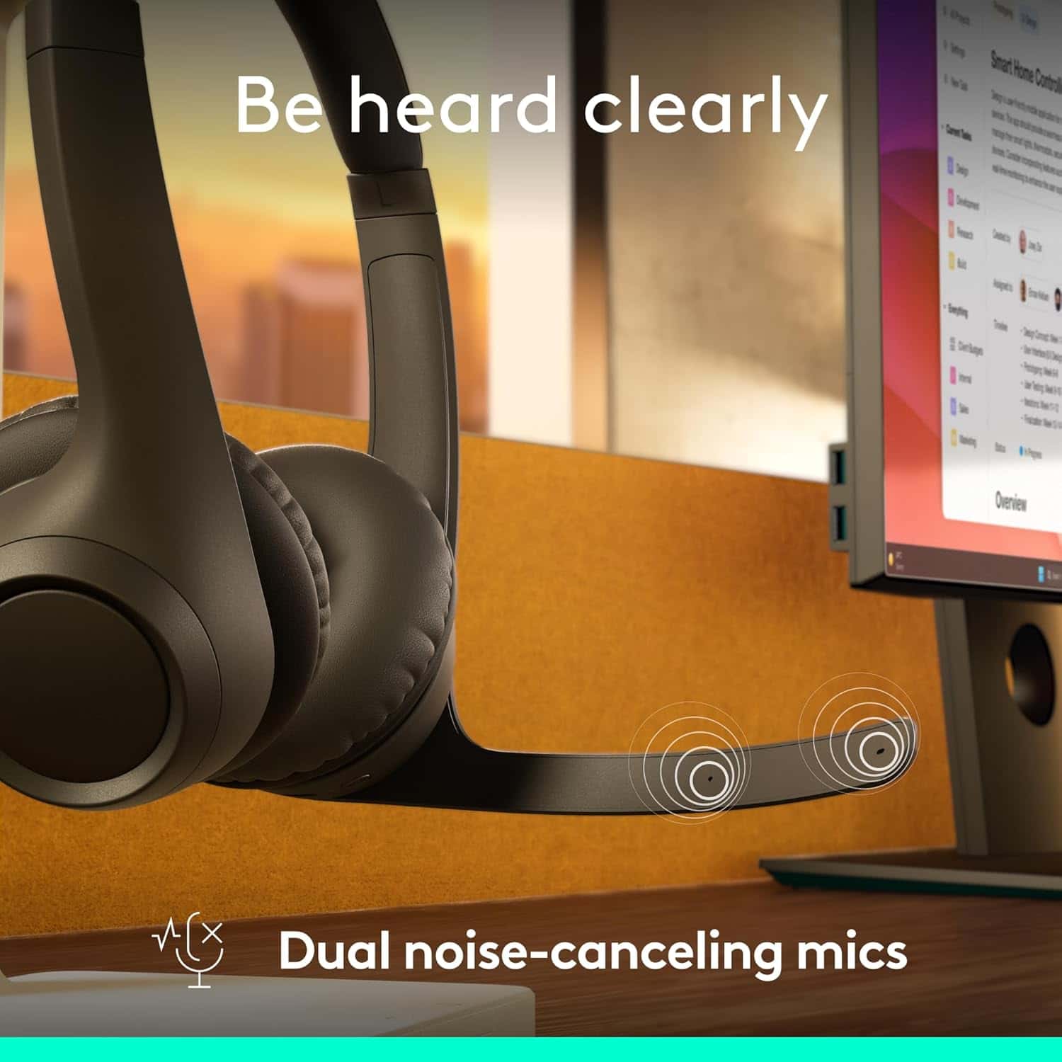 Logitech Logitech Zone 305 for Business, Wireless Bluetooth Headset with Microphone, for Google Meet, Google Voice, Zoom, Compatible with Windows, Mac, Chrome, Linux, iOS, iPadOS, Android - thumbnail 8