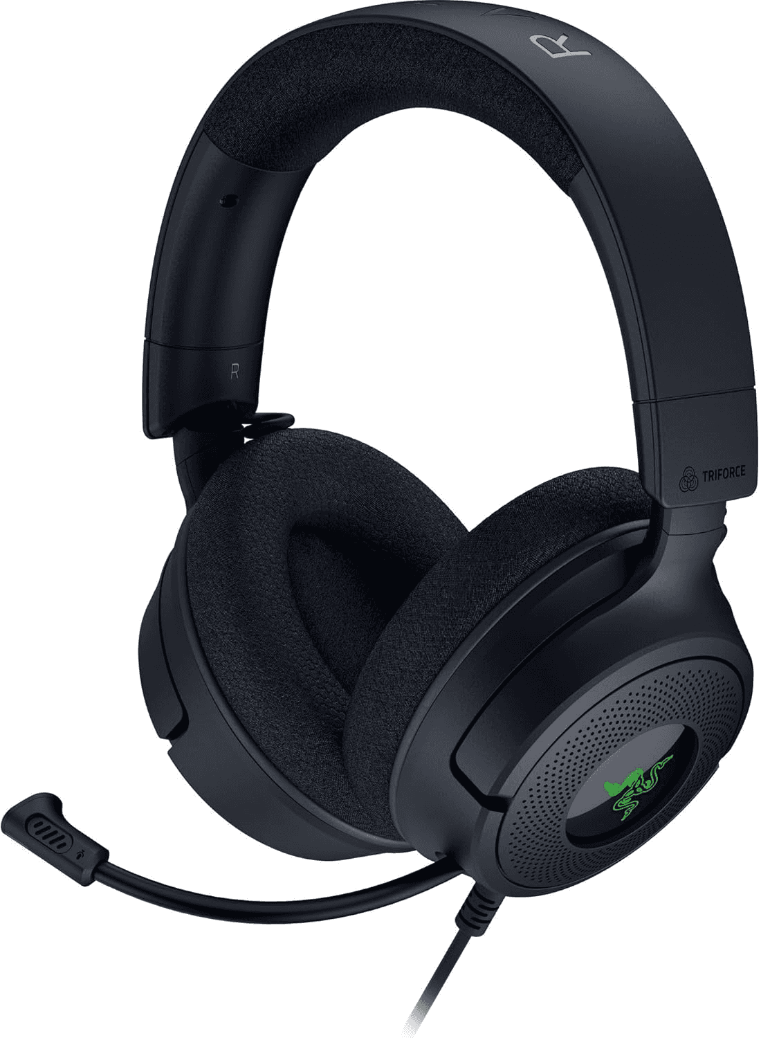 Razer Kraken V4 X Wired Gaming Headset, USB Type C & USB Type A, Oval Ear Cushions, 7.1 surround sound, Realistic Positional Sound, All-day Comfort And Noise Isolation, PC, Console, Phones, and ETC | RZ04-05180100-R3U1 thumbnail 3