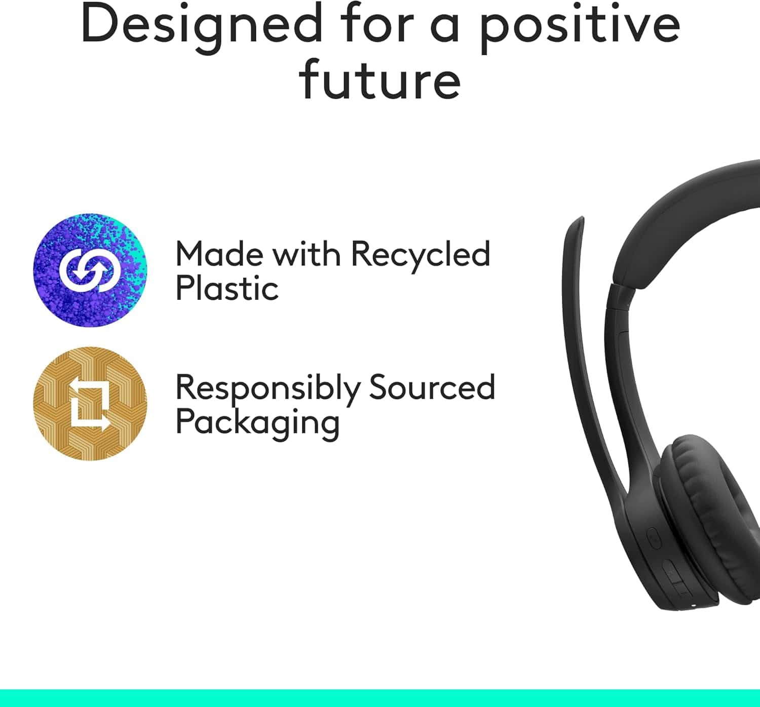 Logitech Logitech Zone 305 for Business, Wireless Bluetooth Headset with Microphone, for Google Meet, Google Voice, Zoom, Compatible with Windows, Mac, Chrome, Linux, iOS, iPadOS, Android - thumbnail 5
