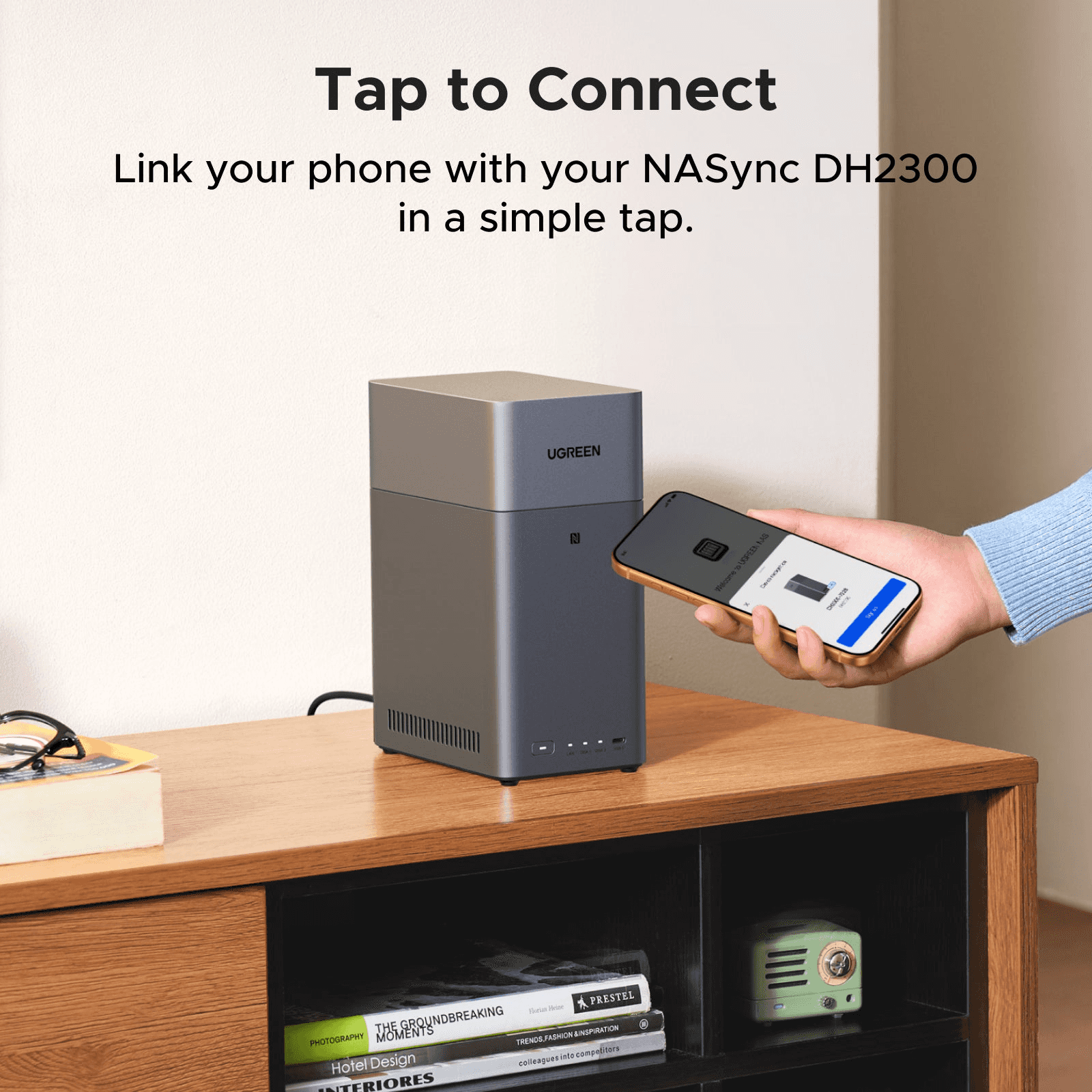 UGREEN UGREEN NASync DH2300 2-Bay NAS, Rockchip 8-Core CPU, 4GB RAM, 4K HDMI, , Private Home Cloud & AI Photo Storage, Diskless(no harddrive inside) - thumbnail 7