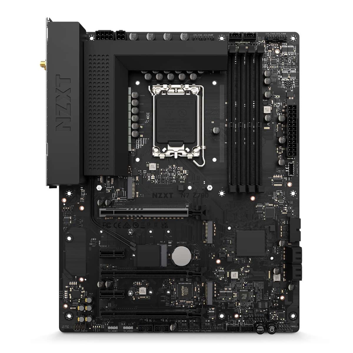 NZXT NZXT N7 Z790 Motherboard Intel Z790 chipset (Supports 12th &13th Gen CPUs) - ATX Gaming Motherboard - Integrated I/O Shield - WiFi 6E connectivity - Bluetooth - Black | N7-Z79XT-B1 - thumbnail 1