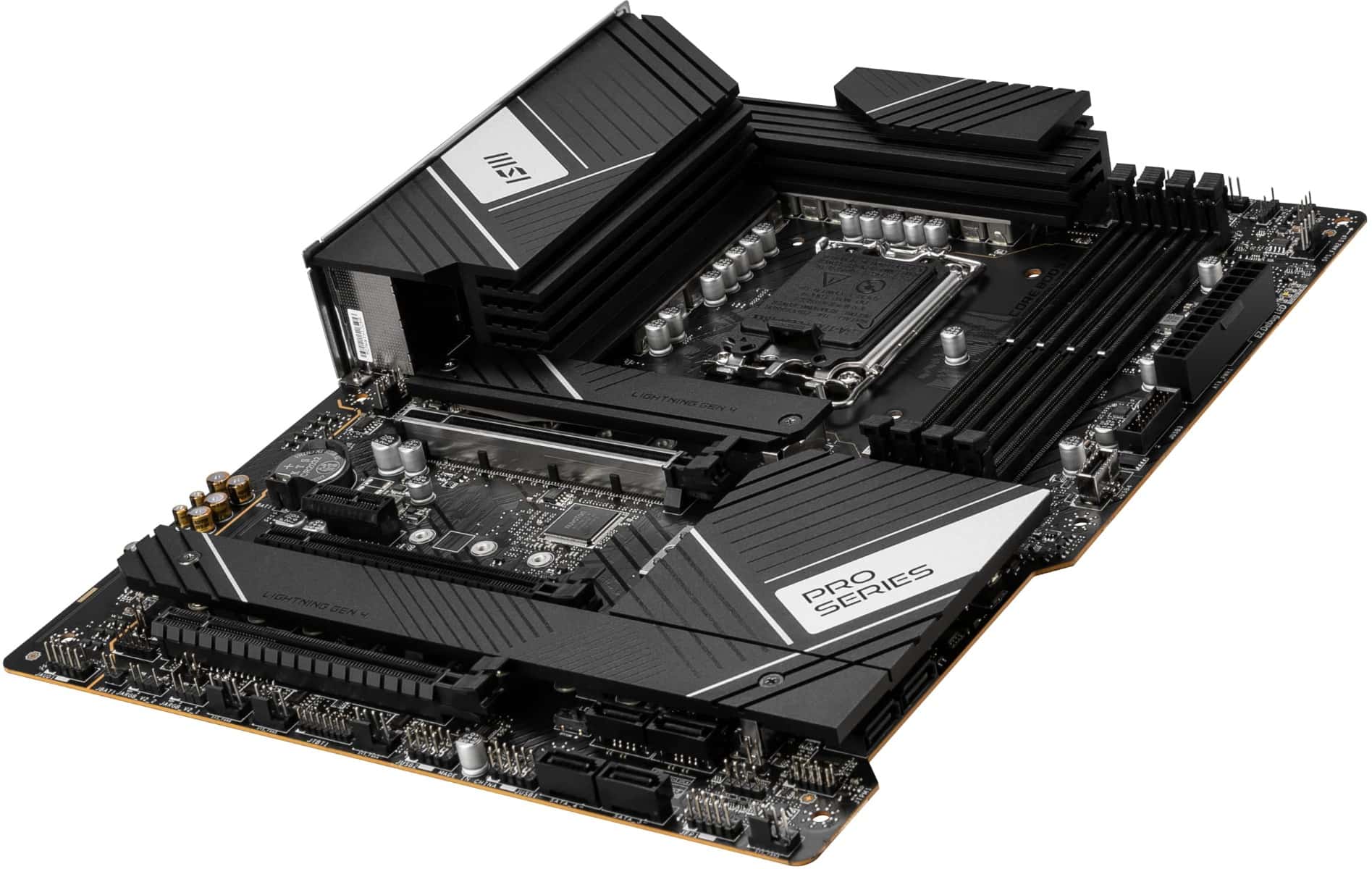 MSI MSI PRO Z790-A WiFi ProSeries Motherboard (Supports 12th/13th Gen Intel Processors, LGA 1700, DDR4, PCIe 5.0, M.2, 2.5Gbps LAN, USB 3.2 Gen2, Wi-Fi 6E, ATX) 911-7E07-003 - thumbnail 1