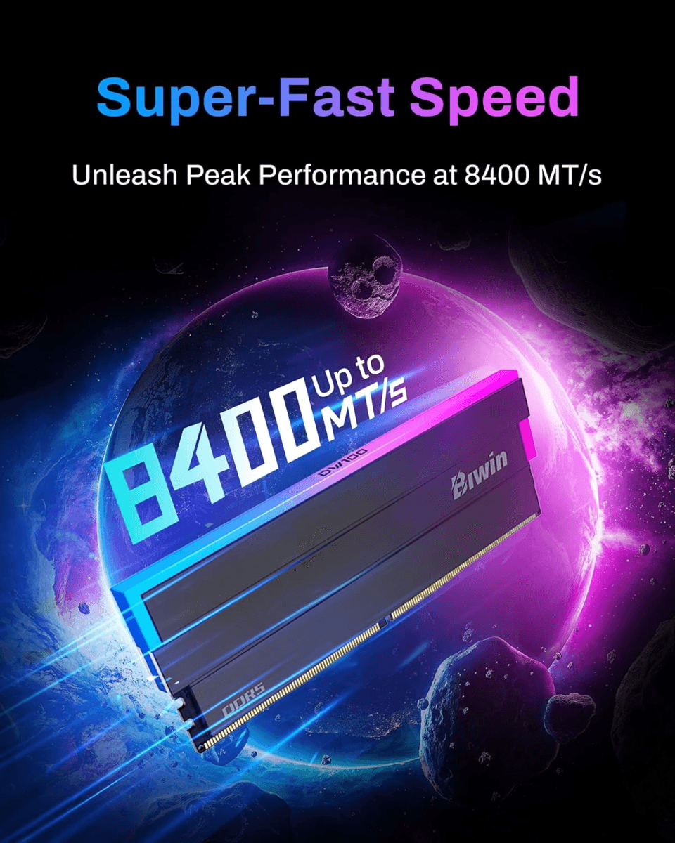  Biwin Black Opal DW100 DDR5 RGB RAM 32GB (16GBx2) 6000MHz CL30 Computer Memory Intel XMP 3.0 AMD EXPO Compatible-Black | B5DW100326030ER2G-CB001 thumbnail 2