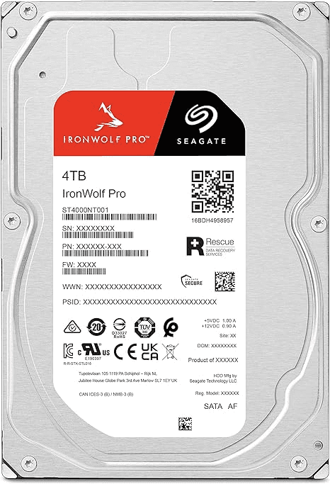Seagate Seagate IronWolf Pro ST4000NT001 4TB 7200 RPM 256MB Cache SATA 6.0Gb/s 3.5" Internal Hard Drive - thumbnail 1