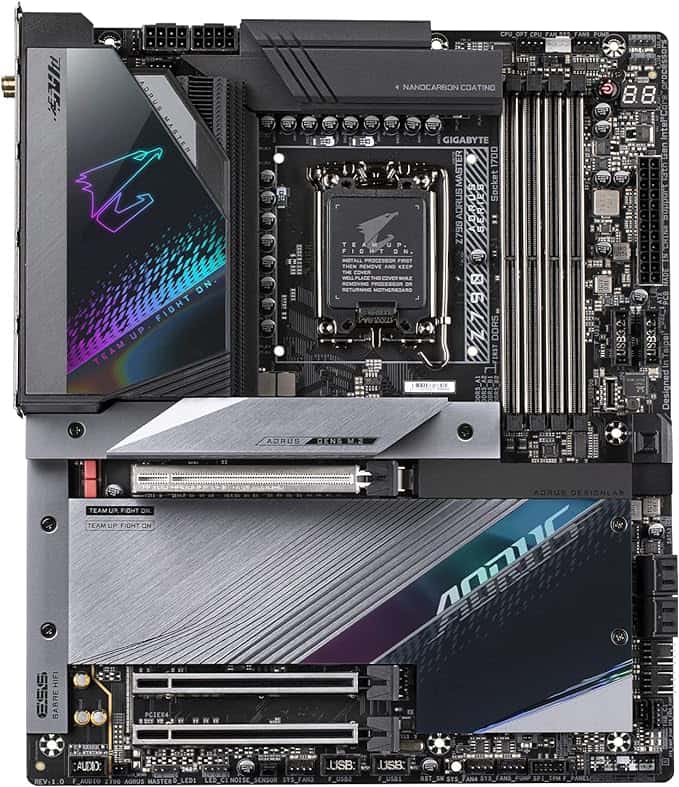 GIGABYTE Z790 AORUS Master (LGA 1700/ Intel Z790/ EATX/ DDR5/ 5* M.2/ PCIe 5.0/ USB 3.2 Gen2X2 Type-C/Intel WiFi 6E/ Marvell AQtion 10GbE LAN/Q-Flash Plus/EZ-Latch Plus/Gaming Motherboard) - thumbnail 5