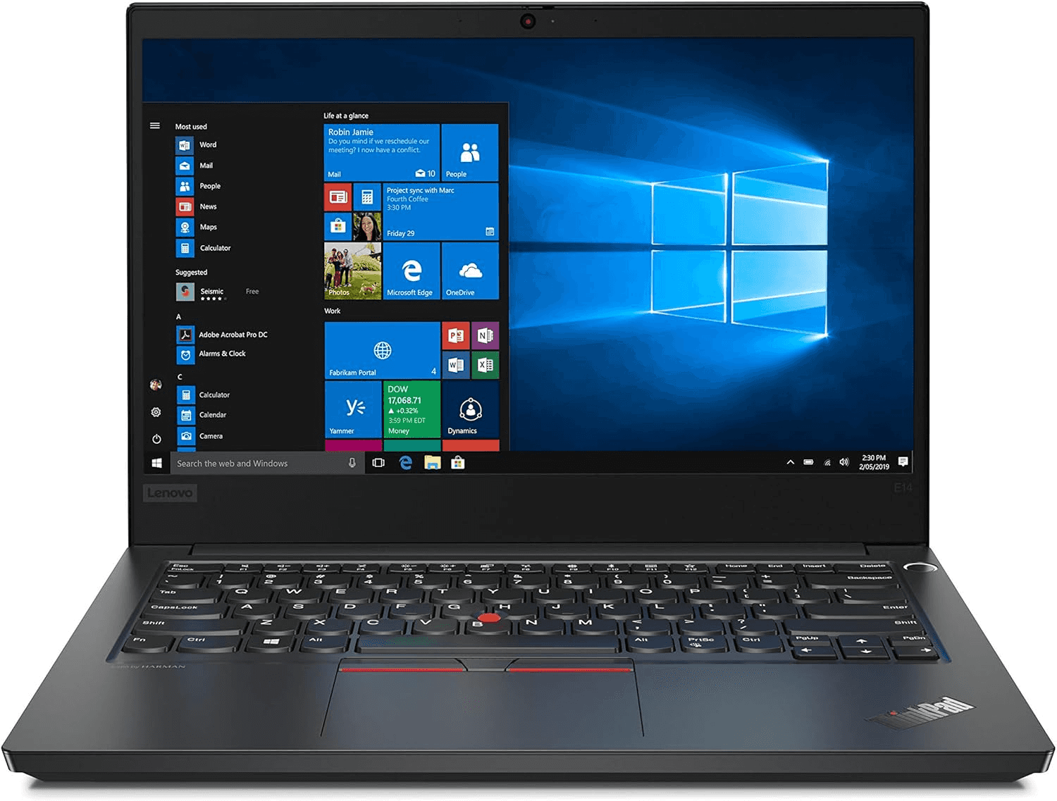 Lenovo Lenovo ThinkPad E14 Gen 2 Laptop, Intel Core i5-1135 G7, 8GB RAM, 256 SSD, 2GB VGA, DOS - thumbnail 1