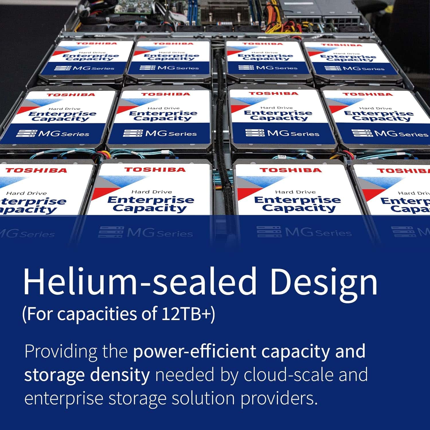 Toshiba MG10F Series Internal HDD, 22TB Capacity, 7200 RPM 3.5" SATA, Up to 271 MB/s Transfer Speed, SATA III 6 Mb/s Interface, 512MB Cache, CMR Construction | MG10AFA22TE thumbnail 2