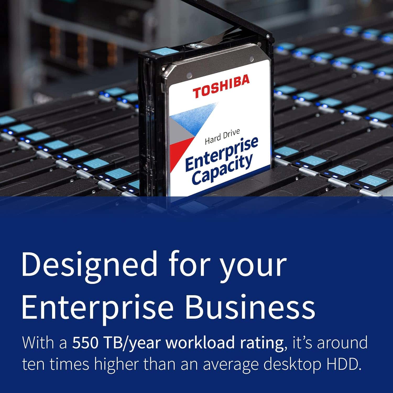 Toshiba Toshiba MG10F Series Internal HDD, 22TB Capacity, 7200 RPM 3.5" SATA, Up to 271 MB/s Transfer Speed, SATA III 6 Mb/s Interface, 512MB Cache, CMR Construction | MG10AFA22TE - thumbnail 4