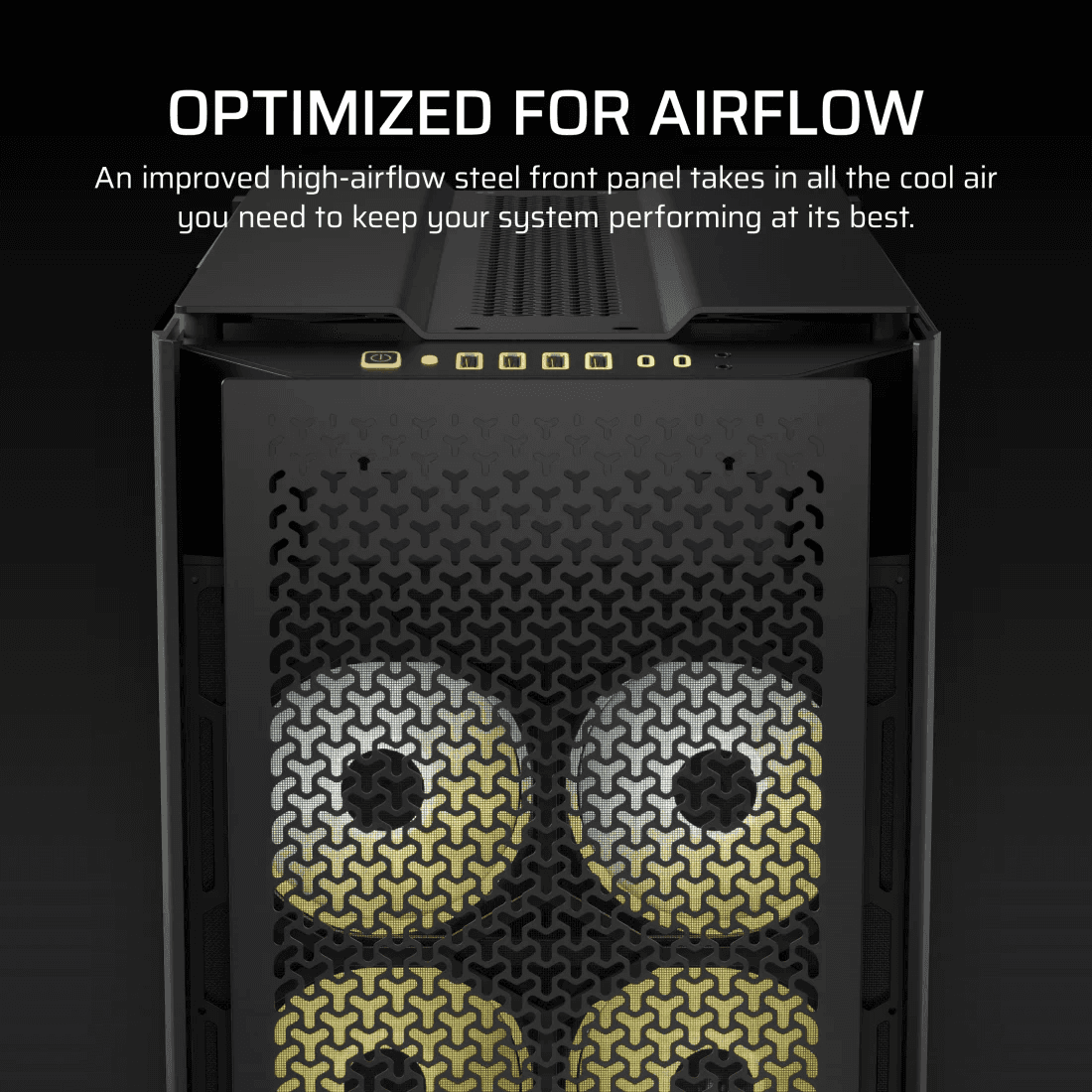 Corsair CORSAIR iCUE LINK 9000D RGB AIRFLOW Super Full-Tower PC Case, Up To 18x120mm Fans And 480mm Radiators, High-airflow, 4xUSB 3.2 Type-A, 2xUSB 3.2 Type-C, Audio Out, Black | CC-9011273-WW - thumbnail 3