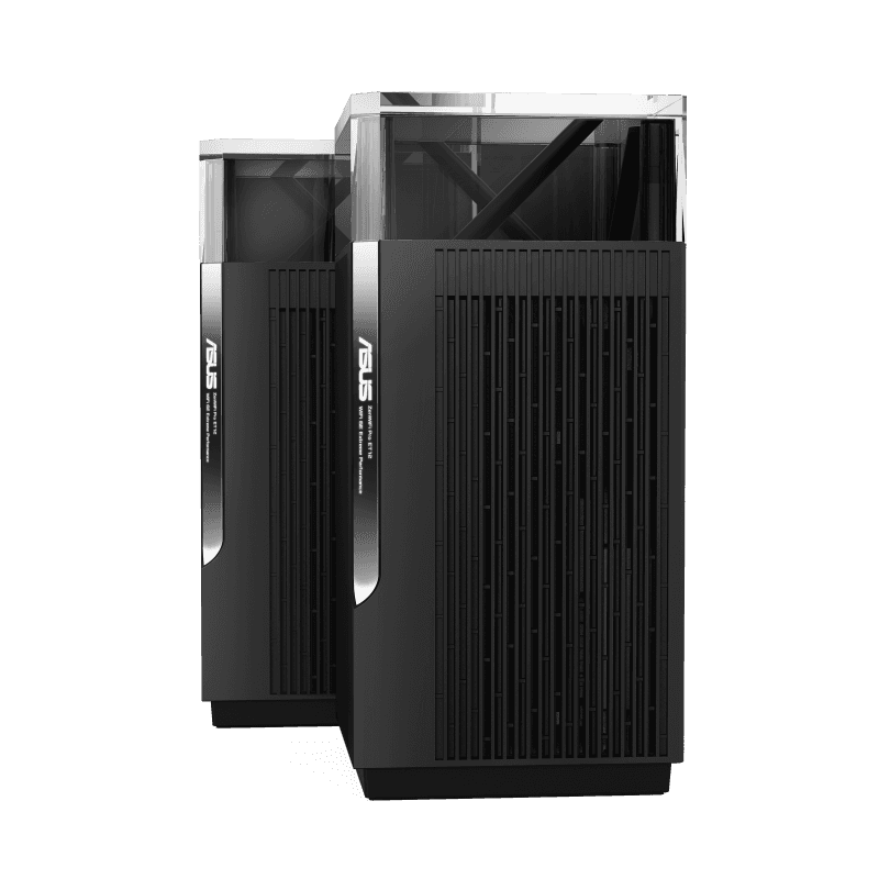 Asus Asus ZenWiFi Pro ET12 AX11000 Tri-Band WiFi 6E Router, Up to 11Gbps Data Rate, Coverage up to 6000 Sq.ft, Dual 2.5G Ports, AiMesh, Included Lifetime Internet Security, 2 Pack, Black | 90IG05Z0-MO3A20 - thumbnail 3