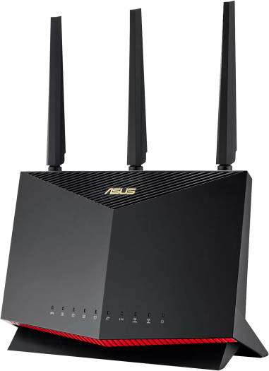 Asus ASUS RT-AX86U Pro AX5700 Wireless Router, Up to 5665 Mb/s, Dual-Band, 4x Ethernet Ports, AiProtection Pro, Red-Black | 90IG07N0-MU2B00 - thumbnail 7