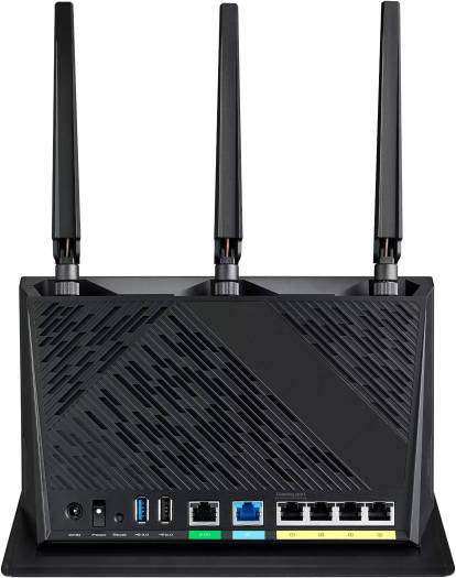Asus ASUS RT-AX86U Pro AX5700 Wireless Router, Up to 5665 Mb/s, Dual-Band, 4x Ethernet Ports, AiProtection Pro, Red-Black | 90IG07N0-MU2B00 - thumbnail 2