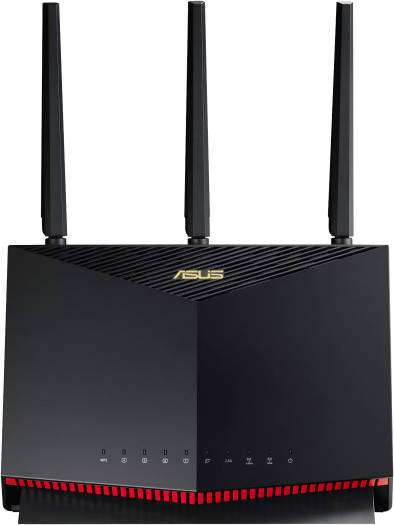 Asus ASUS RT-AX86U Pro AX5700 Wireless Router, Up to 5665 Mb/s, Dual-Band, 4x Ethernet Ports, AiProtection Pro, Red-Black | 90IG07N0-MU2B00 - thumbnail 8