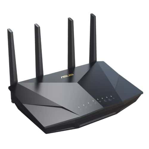 Asus  ASUS RT-AX5400 Dual Band WiFi 6 Extendable Router, Up to 5,400 Mbps Speed, Built-in VPN, AiProtection Pro Network Security, Parental Control, Instant Guard, AiMesh-Compatible, Black | 90IG0860-MO9B00 - thumbnail 4