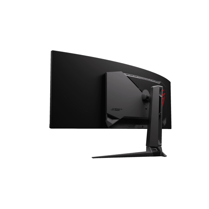 Asus ASUS ROG Swift OLED 49" PG49WCD Ultrawide Curved Gaming Monitor, QD-OLED Panel, 144 Hz / 0.03ms, FreeSync / G-SYNC, Custom Heatsink, ROG Smart KVM, 90 W Type-C, DP/HDMI, Black | 90LM09C0-B01970 - thumbnail 4