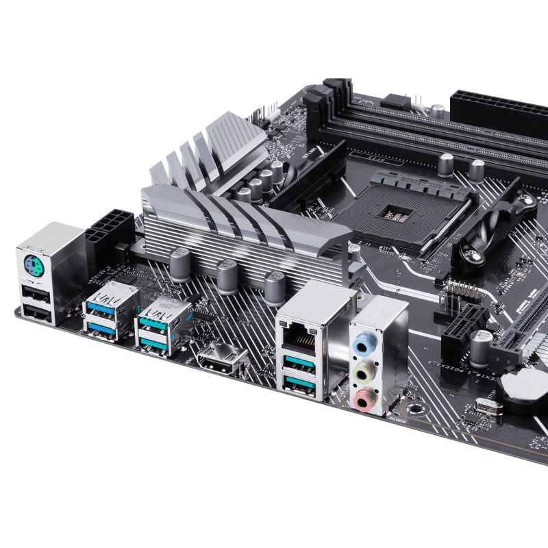 Asus ASUS PRIME X570-P AMD AM4 ATX Motherboard, PCIe 4.0, 12 DrMOS power stages, DDR4 4400MHz, dual M.2, HDMI, SATA 6Gb/s, USB 3.2 Gen 2 and Aura Sync RGB header | 90MB11N0-M0EAY0 - thumbnail 6