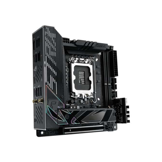 Asus ASUS ROG STRIX Z790-I GAMING WIFI  Intel Z790 LGA 1700 Mini-ITX Motherboard , 10 + 1 power stages, DDR5, 2X M.2 slots, PCI 5.0 NVMe SSD slot, PCIe 5.0 x16 SafeSlot |  90MB1CM0-M0EAY0 - thumbnail 3