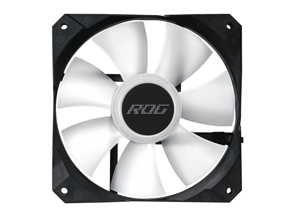 Asus ROG Strix LC II 360 ARGB all-in-one liquid CPU cooler with Aura Sync and three ROG 120 mm addressable RGB radiator fans, Seventh Gen Asetek pump, NCVM-coated pump, Reinforced, sleeved tubing | 90RC00F2-M0UAY2 - thumbnail 2