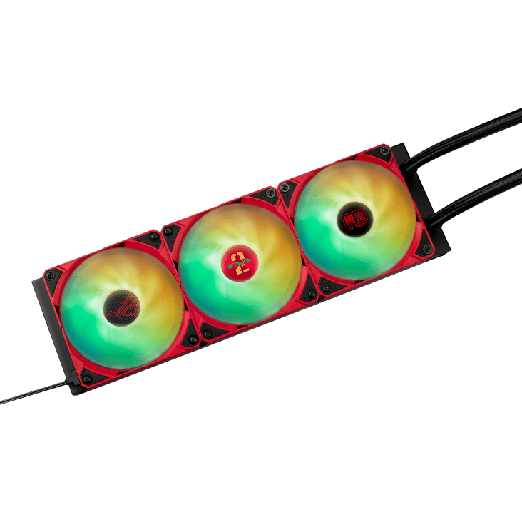 Asus ASUS ROG Ryujin III 360 EVA-02 Edition aRGB Liquid CPU Cooler, 3.5" Full Color LCD, 2200 RPM Fan Speed, 3x 120mm Magnetic Daisy-Chainable Fan, 360mm Radiator,  70.07 CFM Airflow | 90RC00L3-M0UAY0 - thumbnail 12