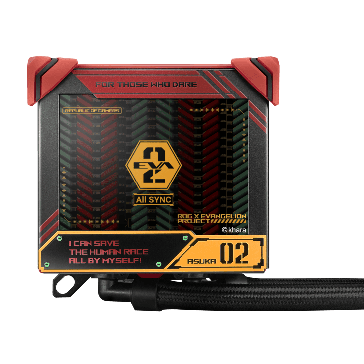 Asus ASUS ROG Ryujin III 360 EVA-02 Edition aRGB Liquid CPU Cooler, 3.5" Full Color LCD, 2200 RPM Fan Speed, 3x 120mm Magnetic Daisy-Chainable Fan, 360mm Radiator,  70.07 CFM Airflow | 90RC00L3-M0UAY0 - thumbnail 9