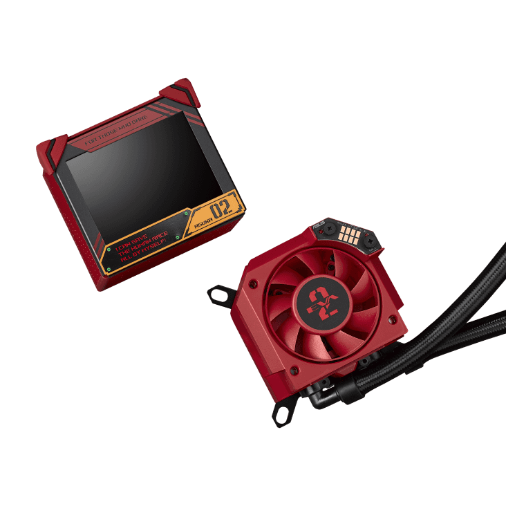 Asus ASUS ROG Ryujin III 360 EVA-02 Edition aRGB Liquid CPU Cooler, 3.5" Full Color LCD, 2200 RPM Fan Speed, 3x 120mm Magnetic Daisy-Chainable Fan, 360mm Radiator,  70.07 CFM Airflow | 90RC00L3-M0UAY0 - thumbnail 10