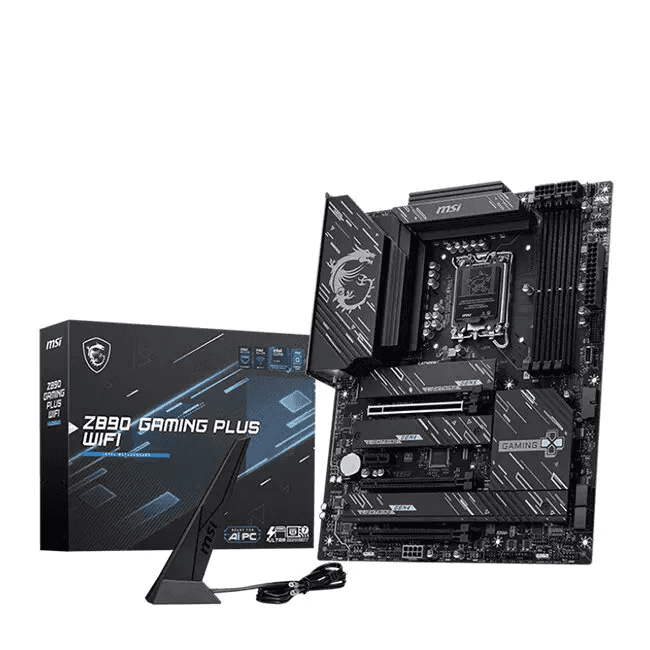 MSI MSI Z890 GAMING PLUS WIFI LGA 1851 ATX Motherboard, INTEL Z890 Chipset, 4x DDR5 UDIMM, Max Memory 256GB, 4x M.2, 4x SATA 6G, Wi-Fi 7 & BT 5.4 | 911-7E34-002 - thumbnail 6