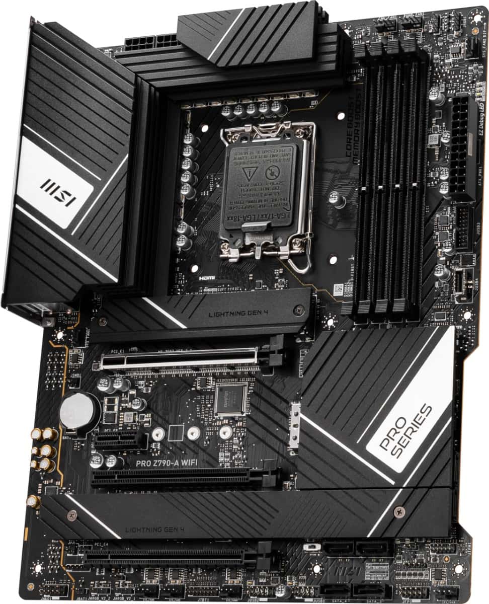 MSI MSI PRO Z790-A WiFi ProSeries Motherboard (Supports 12th/13th Gen Intel Processors, LGA 1700, DDR4, PCIe 5.0, M.2, 2.5Gbps LAN, USB 3.2 Gen2, Wi-Fi 6E, ATX) 911-7E07-003 - thumbnail 5