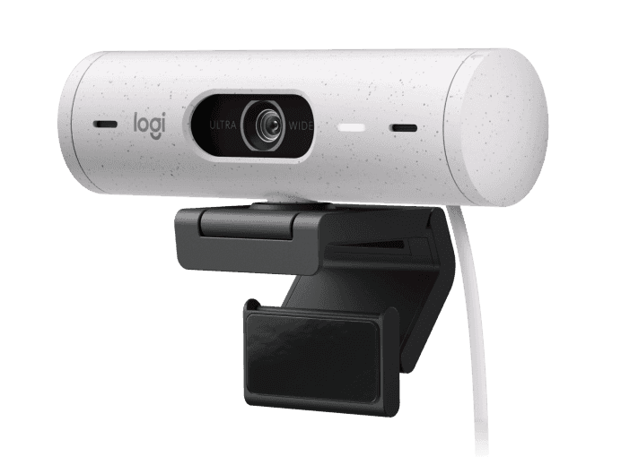 Logitech Logitech Brio 500 Full HD 1080p Webcam, Auto Light Correction, Show Mode, Dual Noise Reduction Mics, Webcam Privacy Cover, Works with MS Teams, Google Meet, Zoom, USB-C Cable, Off-White | ???960-001428 - thumbnail 2