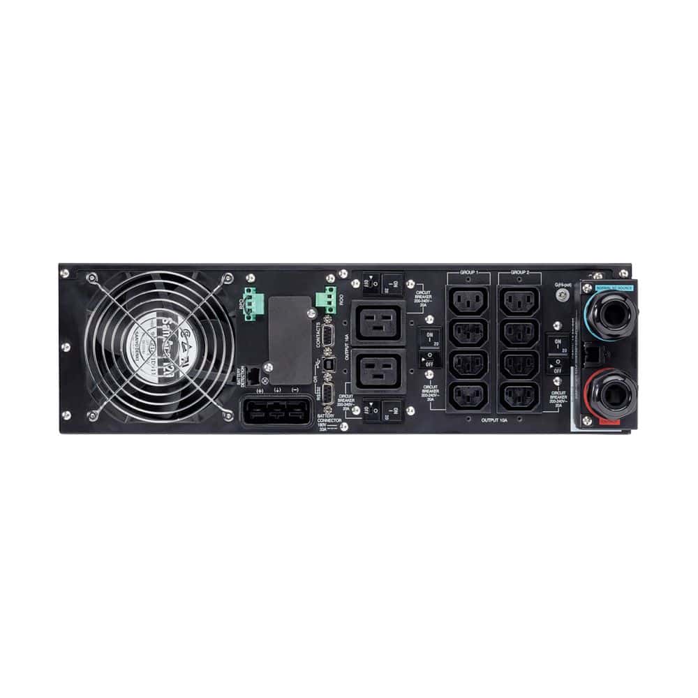 EATON Eaton 9SX UPS, 5000 VA, 4500 W, Input: Hardwired, Outputs: (8) C13, (2) C19, Hardwired, Rack/tower, 3U ,9SX5KiRT,743172039347 - thumbnail 2