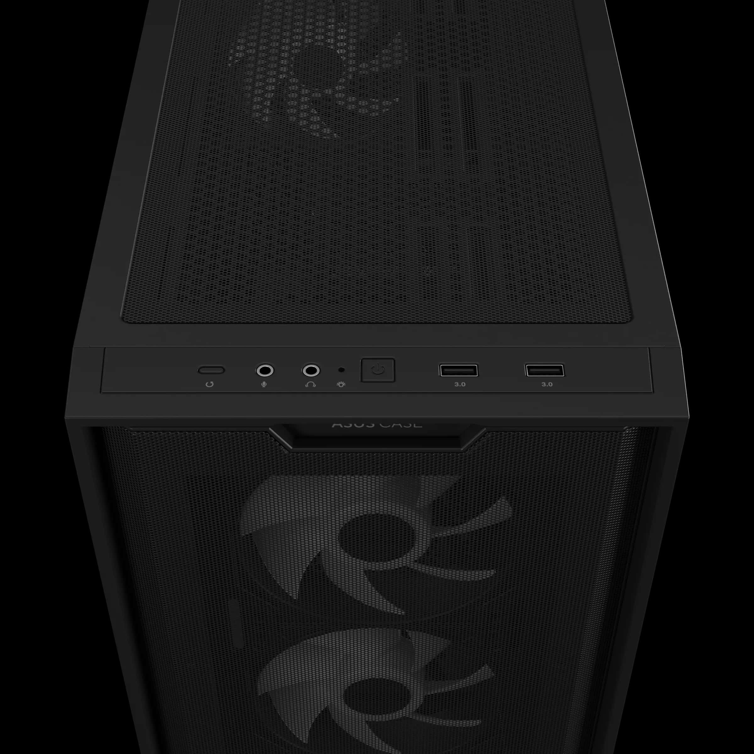 ASUS A21 PLUS microATX Computer Case, 4x pre-installed ARGB fan, Supports Hidden-connector MoBo, 360mm radiators & 380mm Graphics cards | 90DC00H0-B19010 thumbnail 6